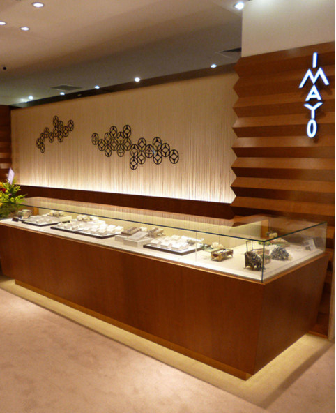 Conception de boutique de bijoux de luxe haut de gamme