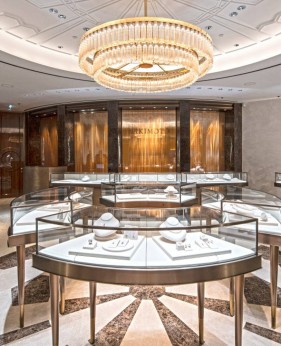 High End Luxury Jewelry Store Showcase Design