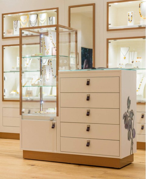 High End Jewellery Display Counter Design