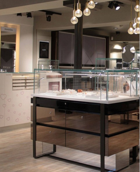 High End Gloss Jewelry Store Display Cabinet