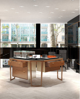High-End-Luxus-Schmucktisch-Display
