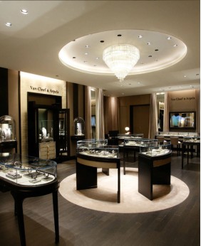 High End Display Counter Design For Jewellery Shop