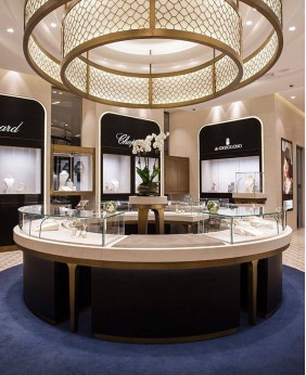 High End Jewellery Shop Interior Showcase Design