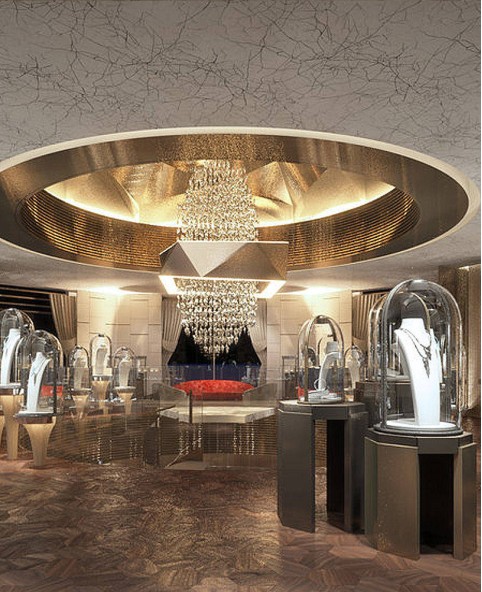 Creative  Jewellery Showroom Design Decoration