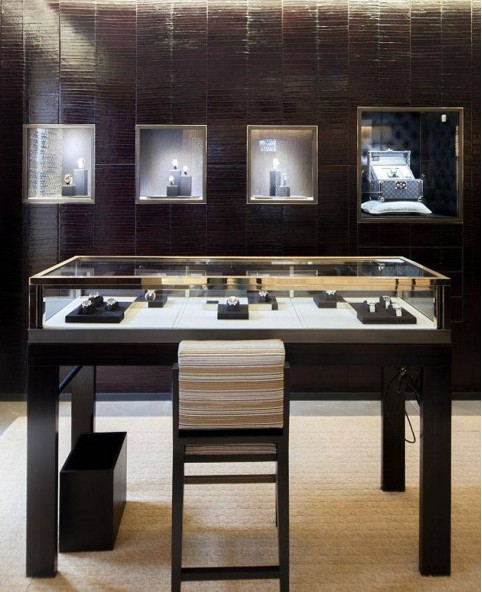 Luksusowy sklep detaliczny z zegarkami Projektowanie mebli