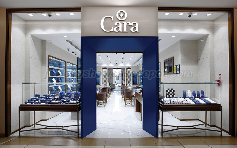 Innenarchitektur für Cara-Schmuckgeschäfte