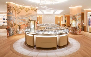 cartier jewelry display counter