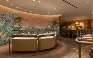 cartier jewelry display counter