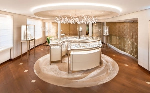 cartier jewelry display counter