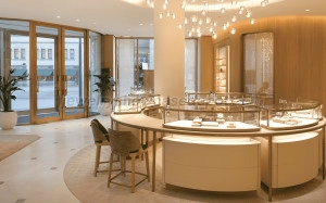 cartier jewelry display counter