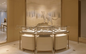 cartier jewelry display counter