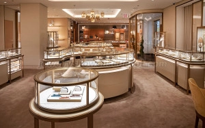 cartier jewelry display counter