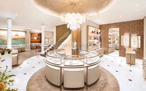 cartier jewelry display counter