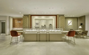 cartier jewelry display counter