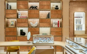 cartier jewelry display counter