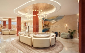 cartier jewelry display counter