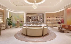 cartier jewelry display counter