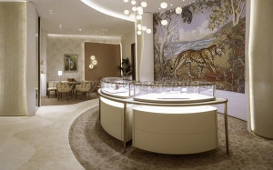 cartier jewelry display counter