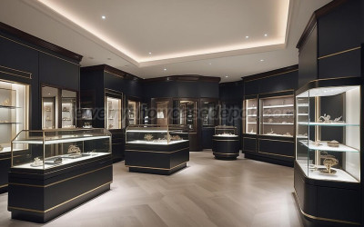 Luxury Jewelry Store Display Cabinet