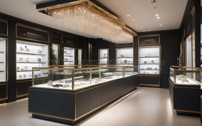 Luxury Jewelry Store Display Cabinet