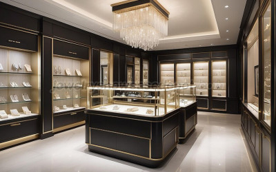 Luxury Jewelry Store Display Cabinet
