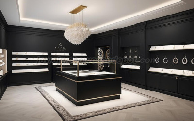 Luxury Jewelry Store Display Cabinet