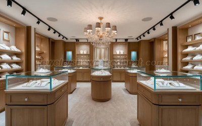 Wooden Jewelry Display Cabinet