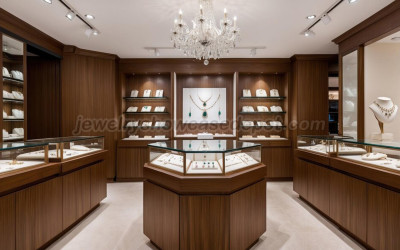 Wooden Jewelry Display Cabinet