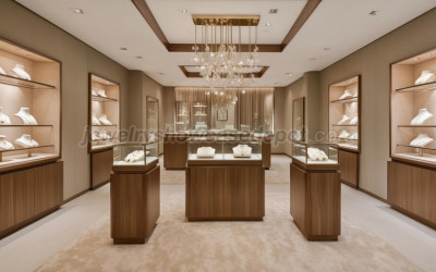 Wooden Jewelry Display Cabinet