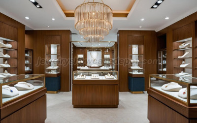 Wooden Jewelry Display Cabinet