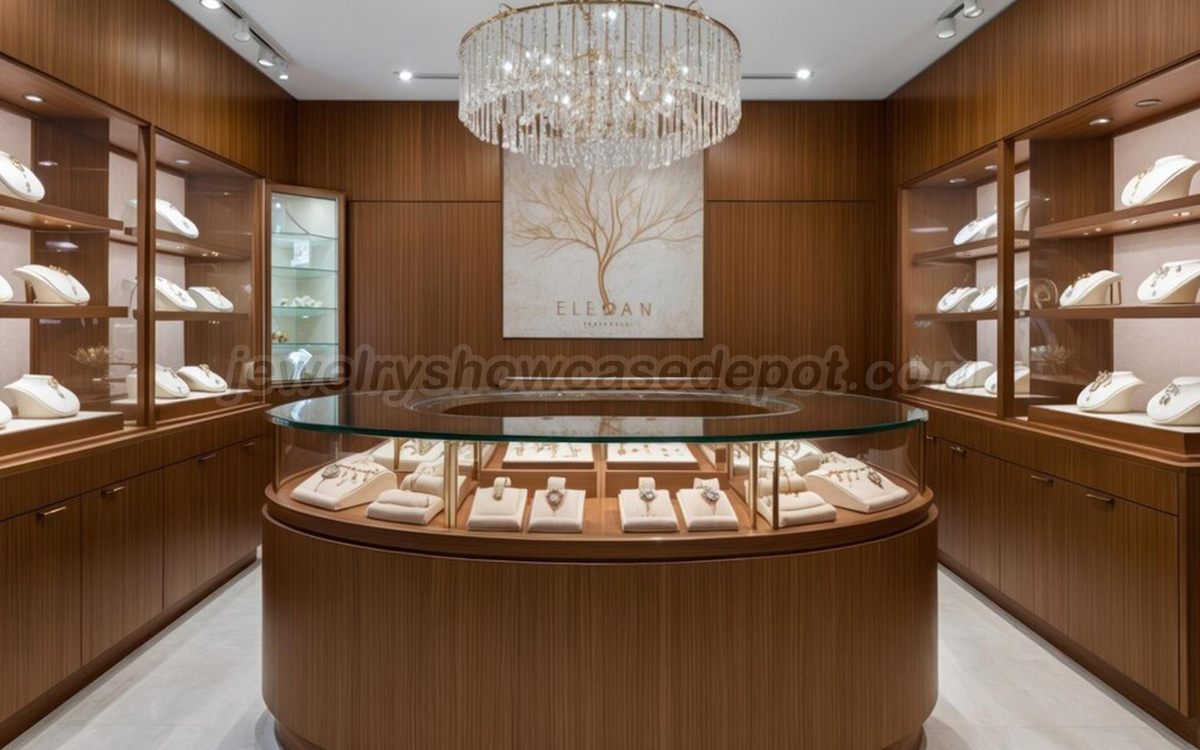 Wooden Jewelry Display Cabinet