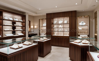Wooden Jewelry Display Cabinet