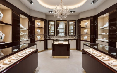 Wooden Jewelry Display Cabinet
