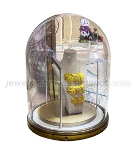 High End Dome Glass Table Top Jewelry Display Case