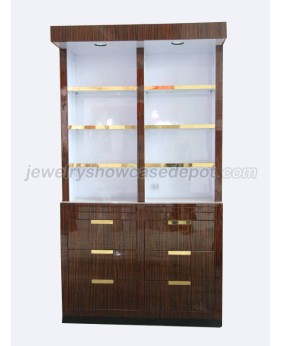 Commercial Custom Modern Wooden Jewelry Wall Display Case Showcae