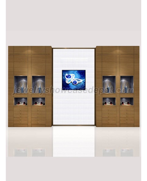Creative Design Wooden Showcase For Wall Mounted Showcases
