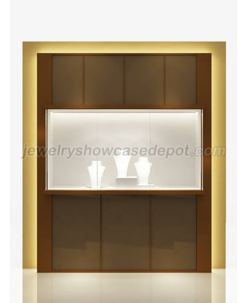 Изготовленный на заказ витринный шкаф стены ювелирных изделий розничного дизайна для продажи