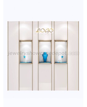 High End Luxury Wooden Wall Jewelry Display Case 