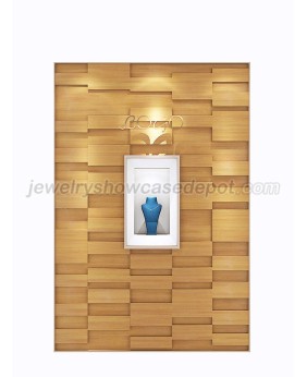 High End Wooden Jewelry Display Showcase For Wall