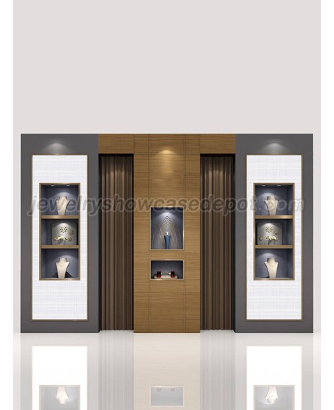 Cửa hàng trang sức thiết kế sáng tạo Tủ trưng bày treo tường bán lẻ