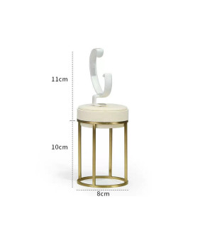 Stand Display Showcase Jam Tangan Beludru Putih Mewah Baru untuk Dijual