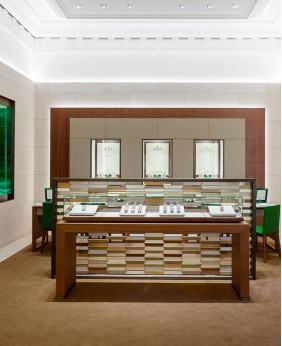 Luxury Wooden Watch Store Display Cabinet