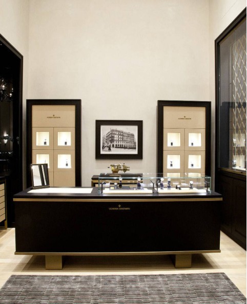 Luxury Retail Wooden Watch Shop Display Showcase