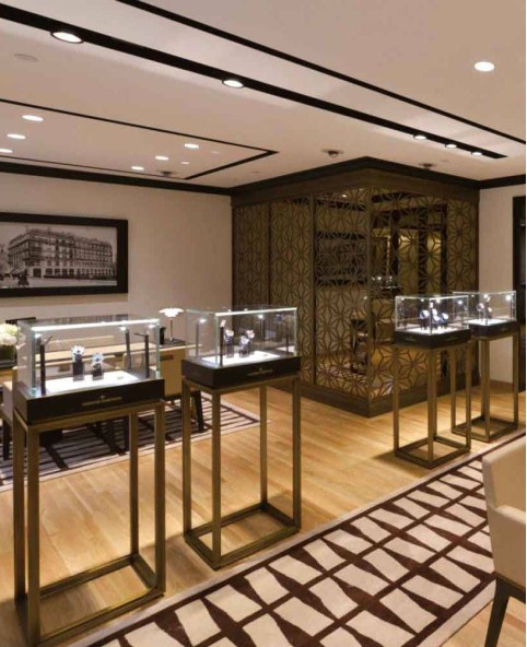 Luxury Retail Wooden Watch Shop Display Showcase