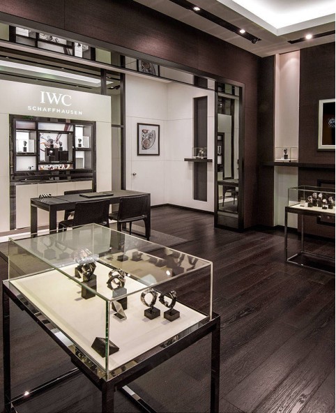 Luxus-Einzelhandels-Uhrengeschäft-Vitrine aus Holz