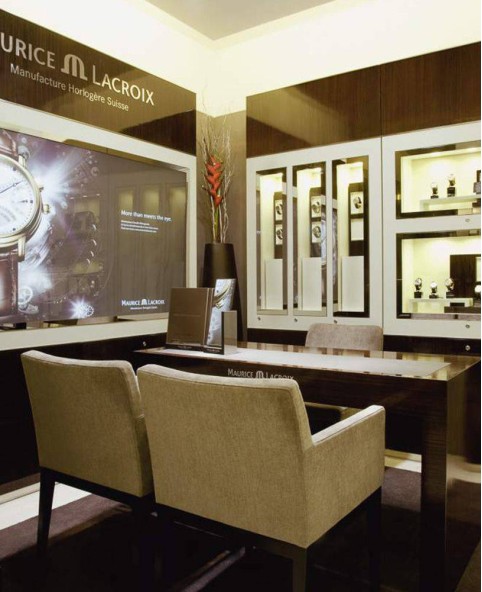 Luxury Retail Wooden Watch Store Display Case