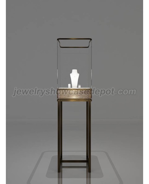 Commercial Luxury Retail Portable Glass Jewelry Display Cases For Sale 