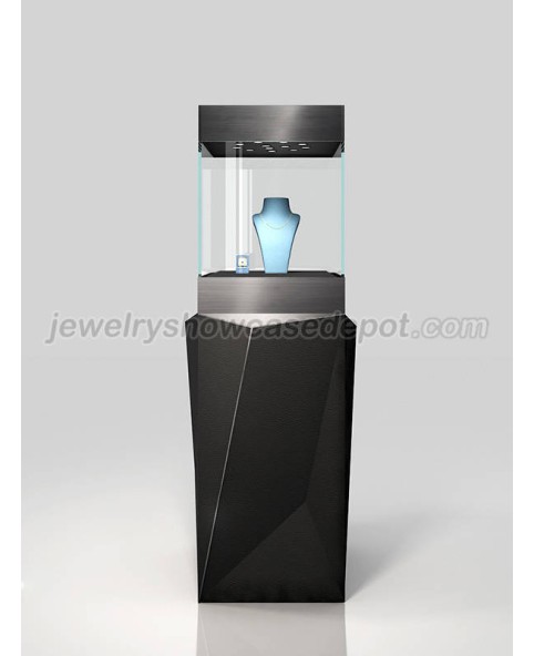 Armário de exibição de joias de diamante negro com design personalizado