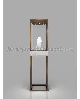 Custom Freestanding Glass Jewelry Store Display Case