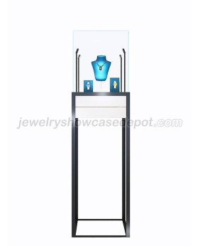 High End Floor Free Standing Tower Jewelry Display Case